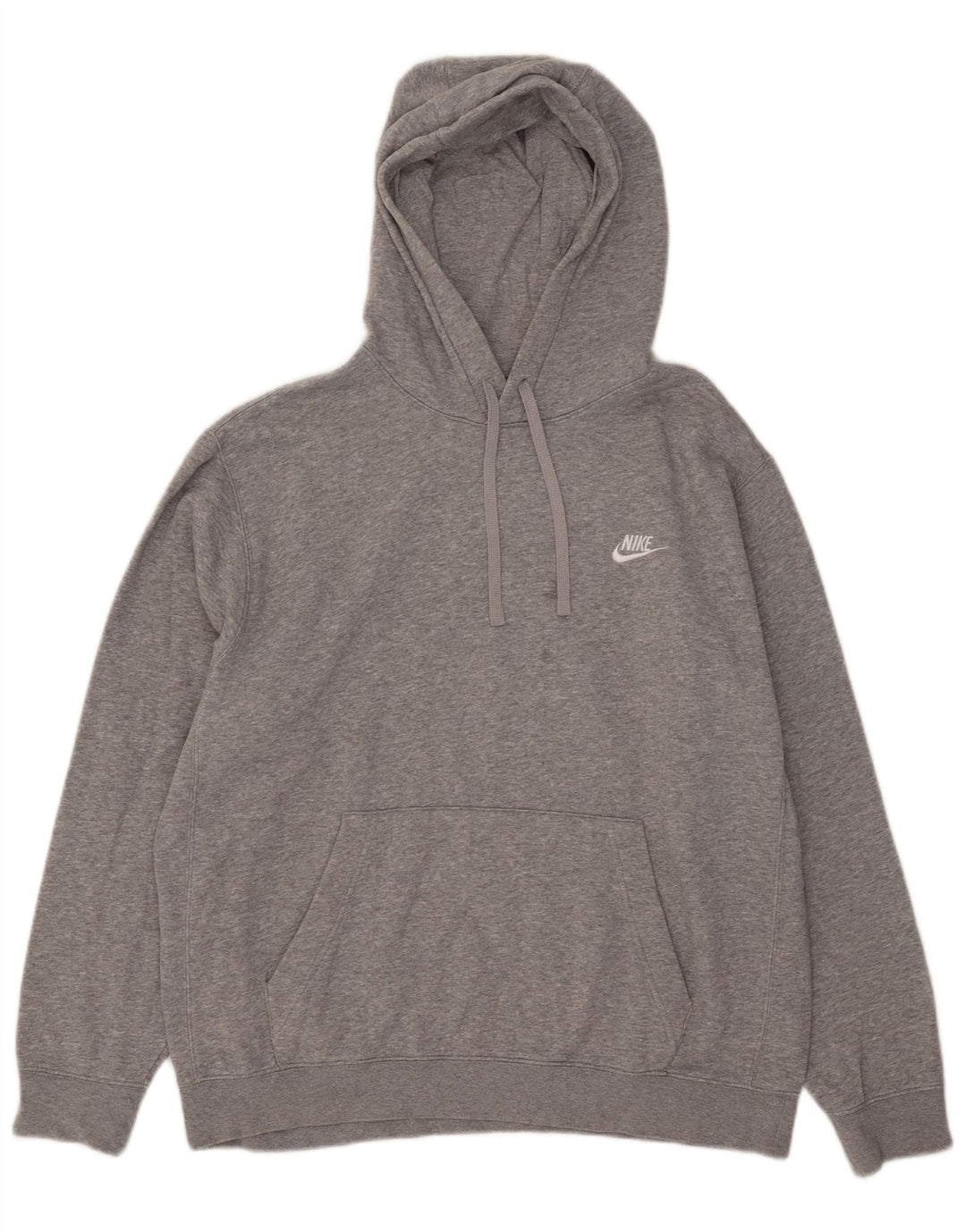 Nike Pull à capuche pour homme en coton moucheté Gris Taille L