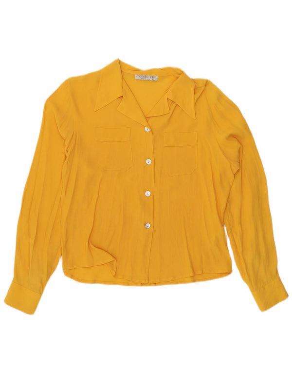 Marcello Cioni Femme Chemisier IT 46 Large Jaune Acétate