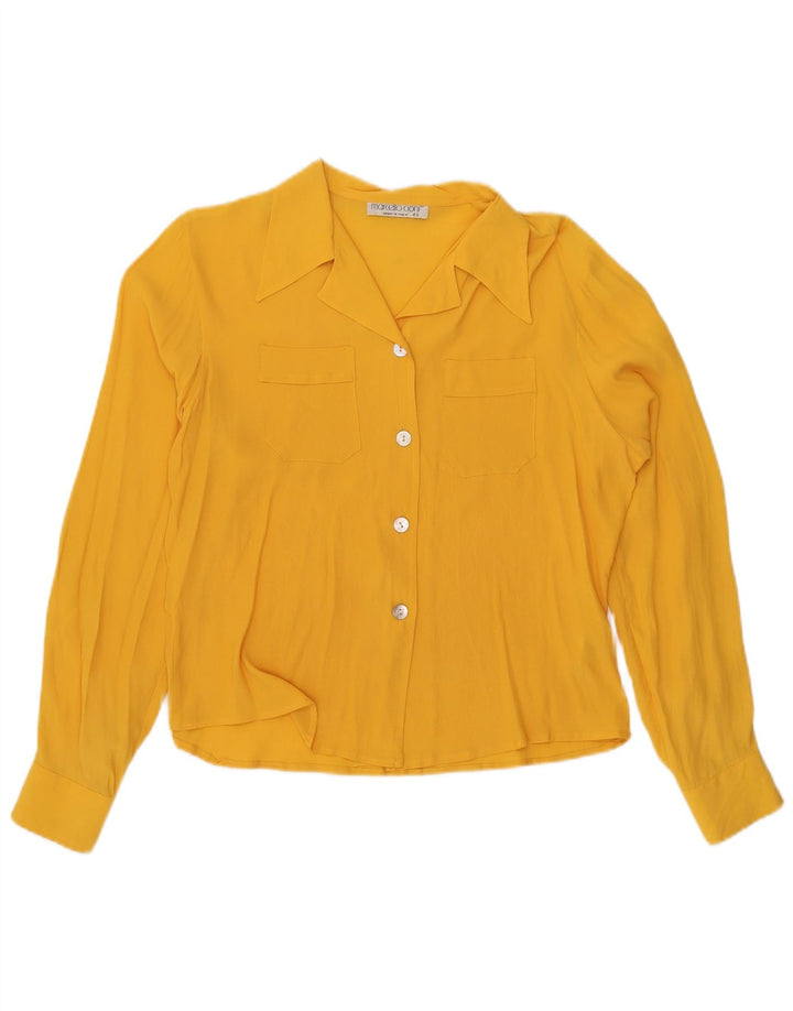 Marcello Cioni Femme Chemisier IT 46 Large Jaune Acétate
