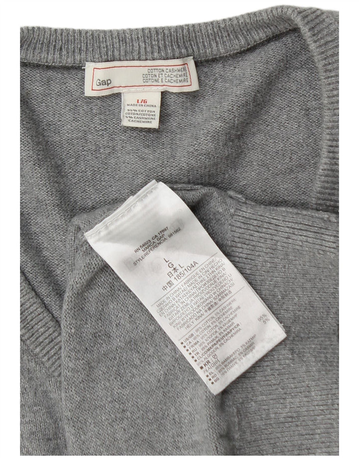 Gap Pull Col V Homme Grand Gris Coton