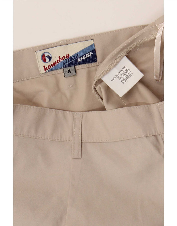 vintage Femme Mini Jupe Moyen W28 Beige Polyester