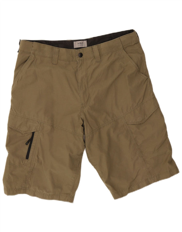 Marks & Spencer Short cargo pour homme W34 en coton kaki Taille L
