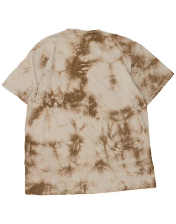 Carhartt T-Shirt Homme Top XL Beige Tie Dye Coton