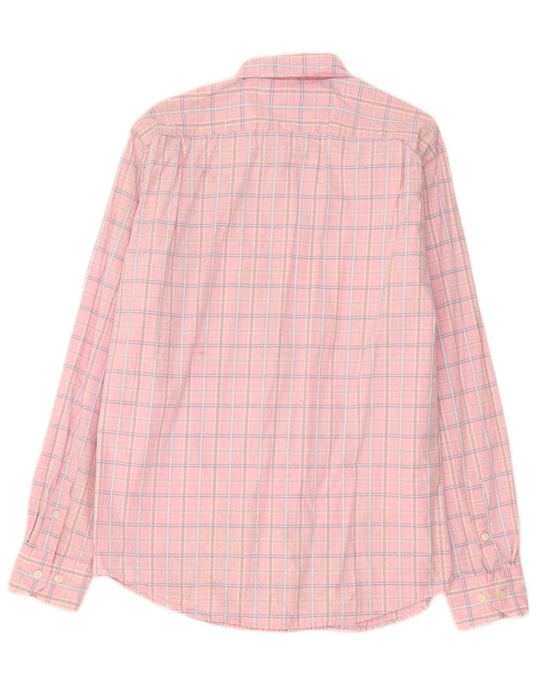 Gas Chemise Homme Grand Carreau Rose Coton