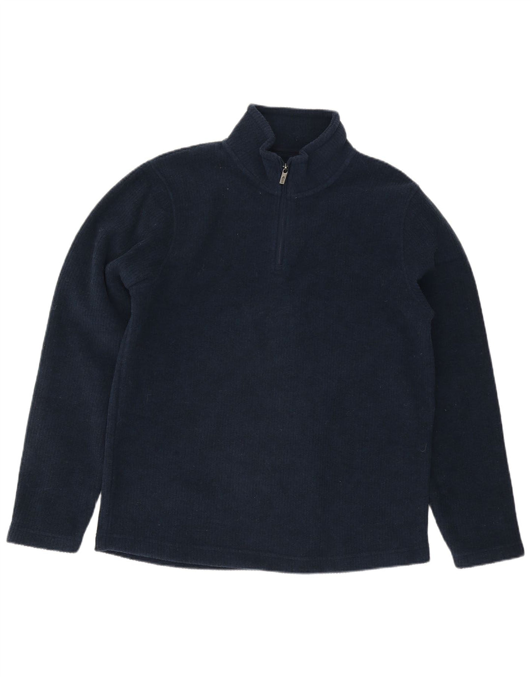 Weird Fish Pull à col zippé pour homme en polyester bleu marine