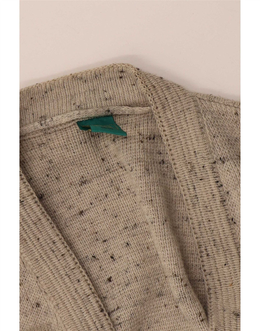 Canda Pull Cardigan Homme IT 48/50 Acrylique Géométrique Gris Moyen