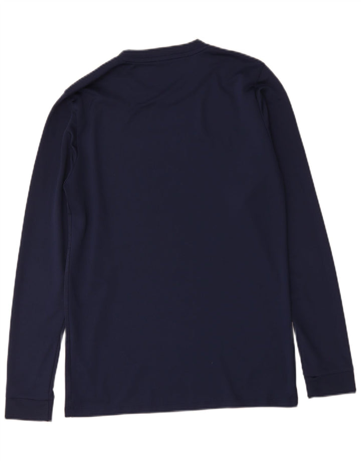 Nike Haut Dri Fit à manches longues pour homme Bleu marine moyen Polyester