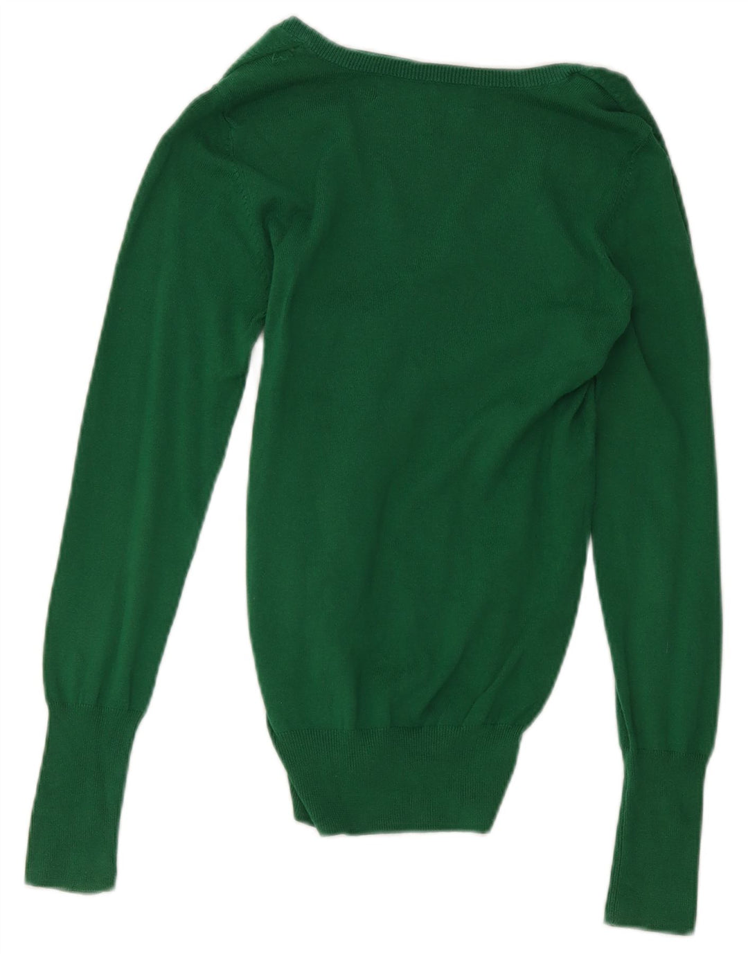 Zara Pull col V pour femme UK 14 Large Vert