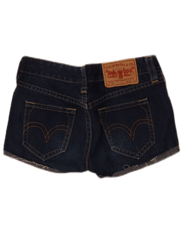 Levi's Short en Jean 927 Femme W28 Bleu Marine Moyen