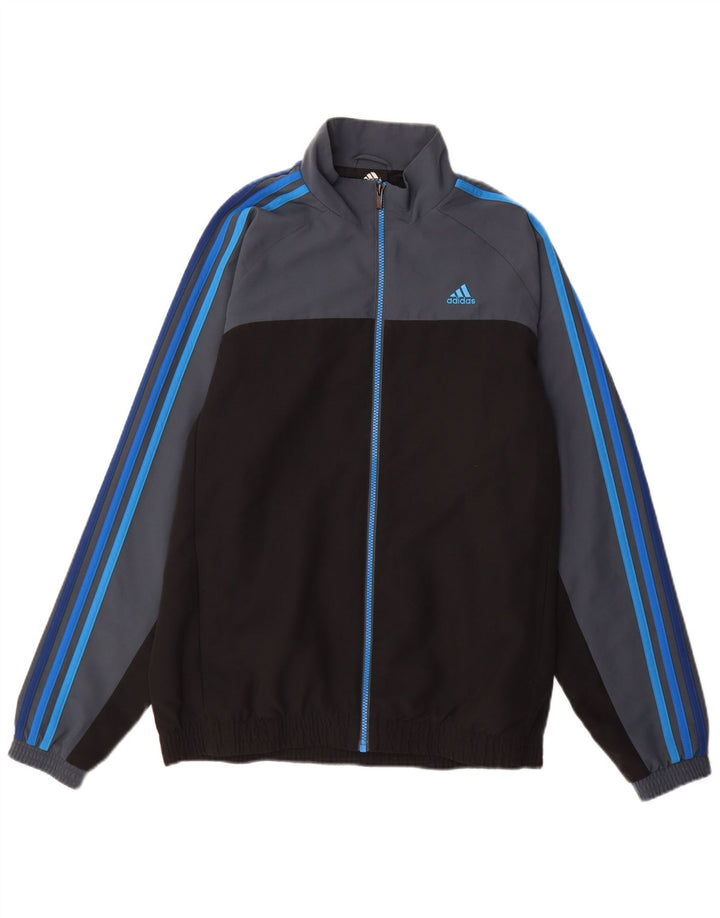 Adidas Veste de survêtement Climalite pour homme UK 40/42 Gris moyen Colourblock