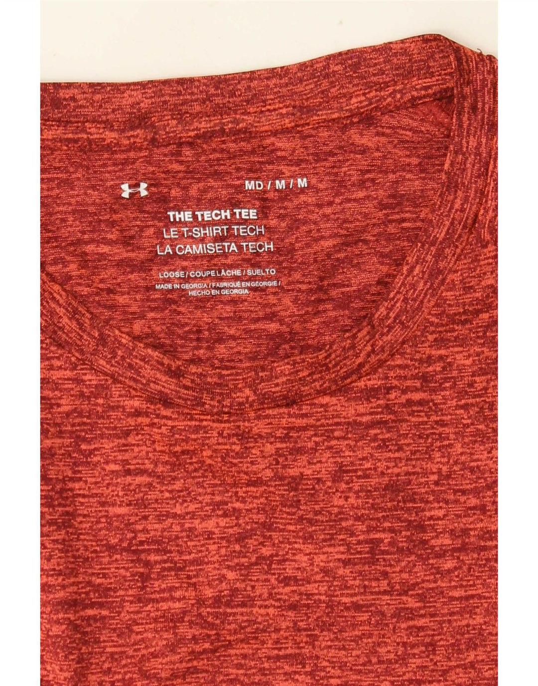 Under Armour T-Shirt Homme Rouge Moyen Moucheté