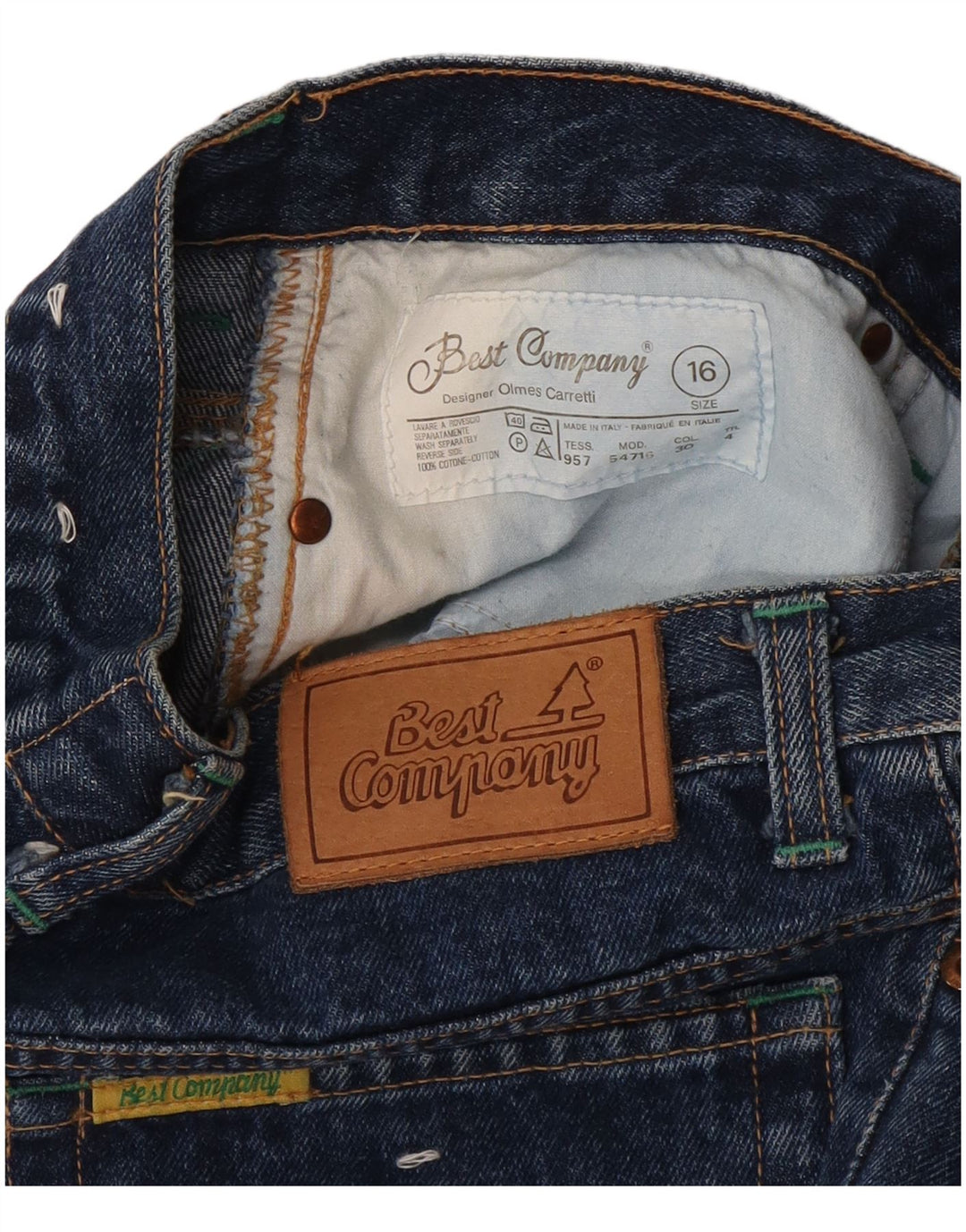 BEST COMPANY Jean Fuselé Fille 15-16 ans W30 L32 Bleu Marine Coton