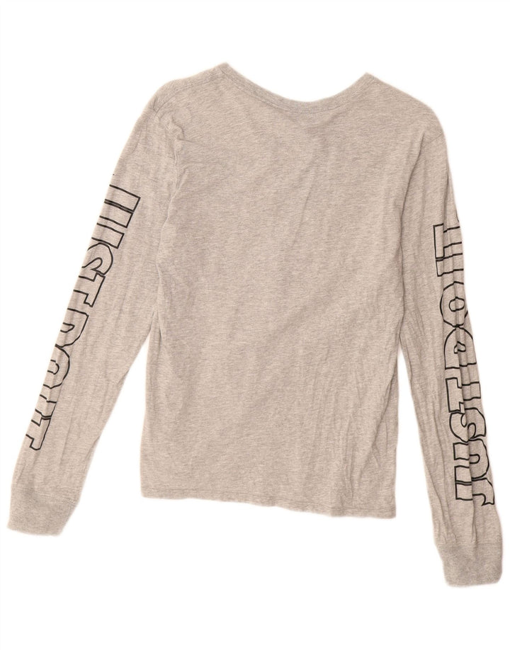 Nike Femme Athletic Cut Graphic Top Manches Longues UK 10 Petit Gris Moucheté