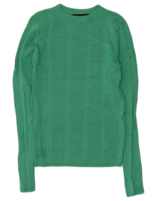 Marks & Spencer Pull court à col bateau pour femme UK 10 Petit Vert
