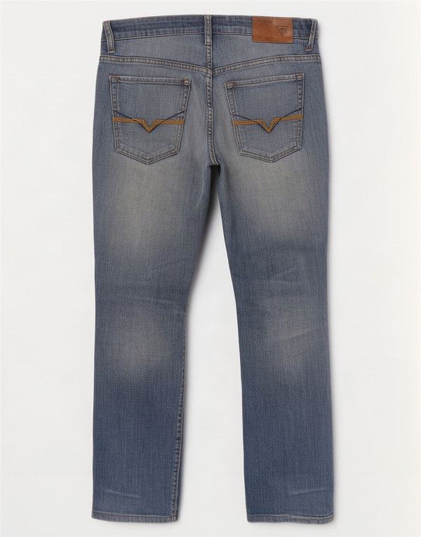 Guess Jean droit homme W32 L29 bleu coton