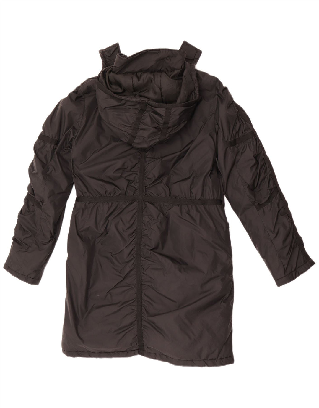 Guess Parka à capuche pour femme UK 14 Medium Noir Nylon