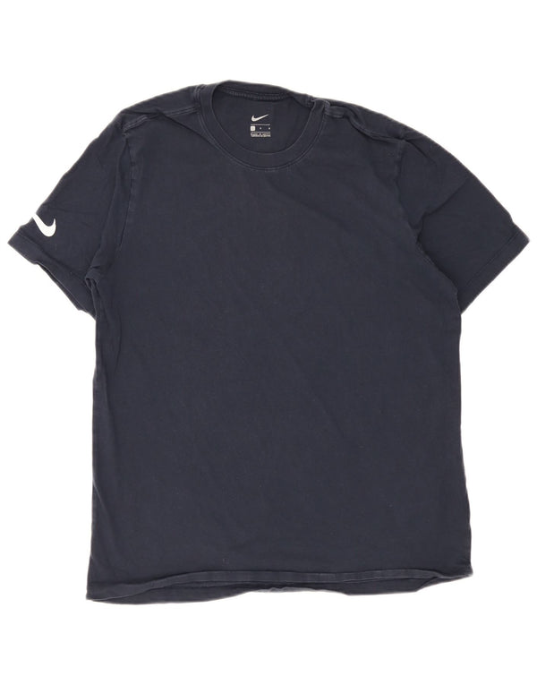 Nike Mens T-Shirt Top Large Navy Blue Cotton