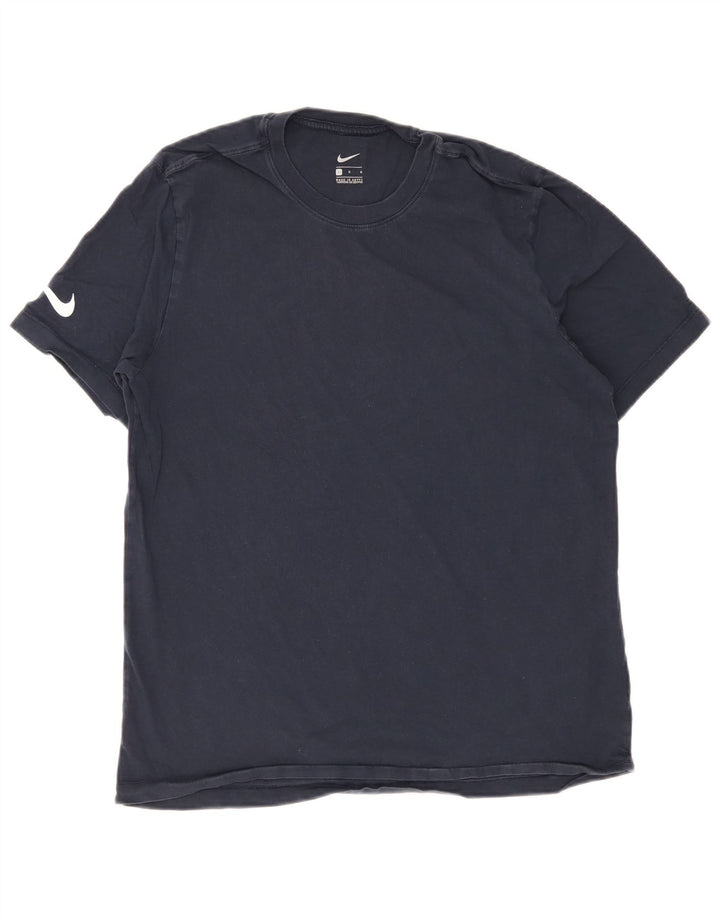 Nike T-shirt pour homme en coton bleu marine Taille L