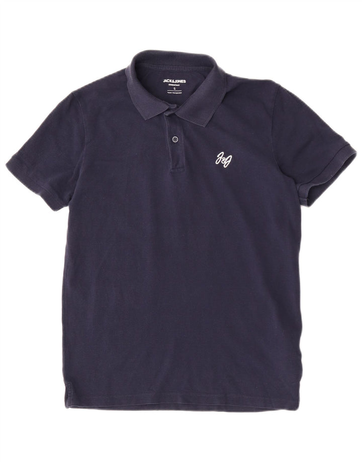 Jack & Jones Polo Homme Petit Bleu Marine Coton