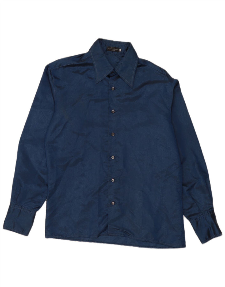 Daniele Alessandrini Chemise Homme IT 50 Bleu Marine Moyen Polyester