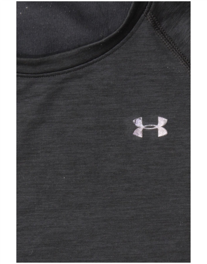 UNDER ARMOUR Haut à manches longues pour femme UK 12 Medium Noir