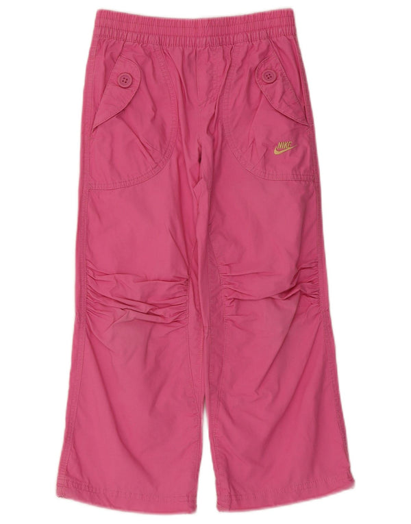 Nike Pantalon cargo large pour fille 5-6 ans Medium W22 L20 Rose Coton