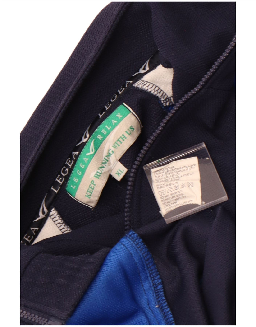 LEGEA Veste de Survêtement Homme XL Bleu Marine Colorblock Polyester