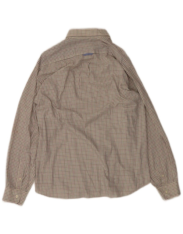 Barbour Chemise Homme XL Off White Check Coton