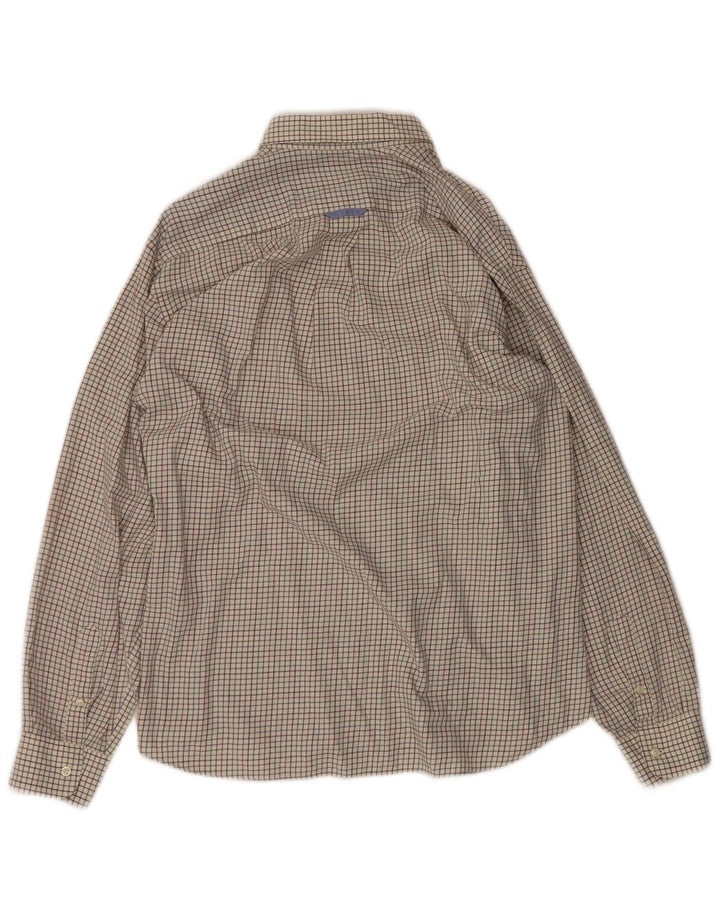Barbour Chemise Homme XL Off White Check Coton