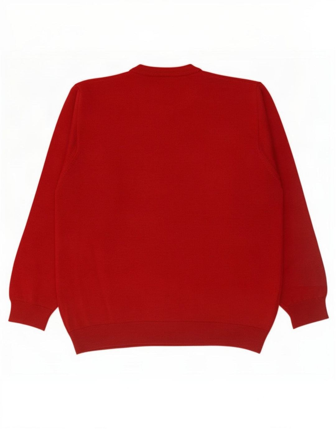 Lacoste Mens Crew Neck Jumper Pull Taille 5 Grande Laine Rouge