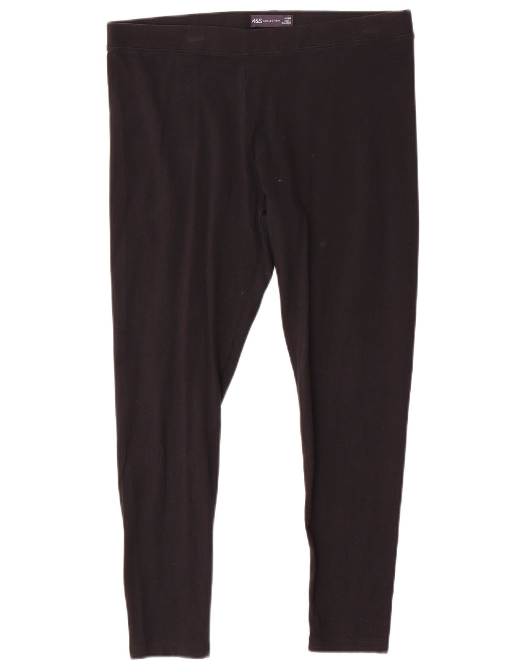 Marks & Spencer Leggings pour femmes UK 14 Large Noir Coton