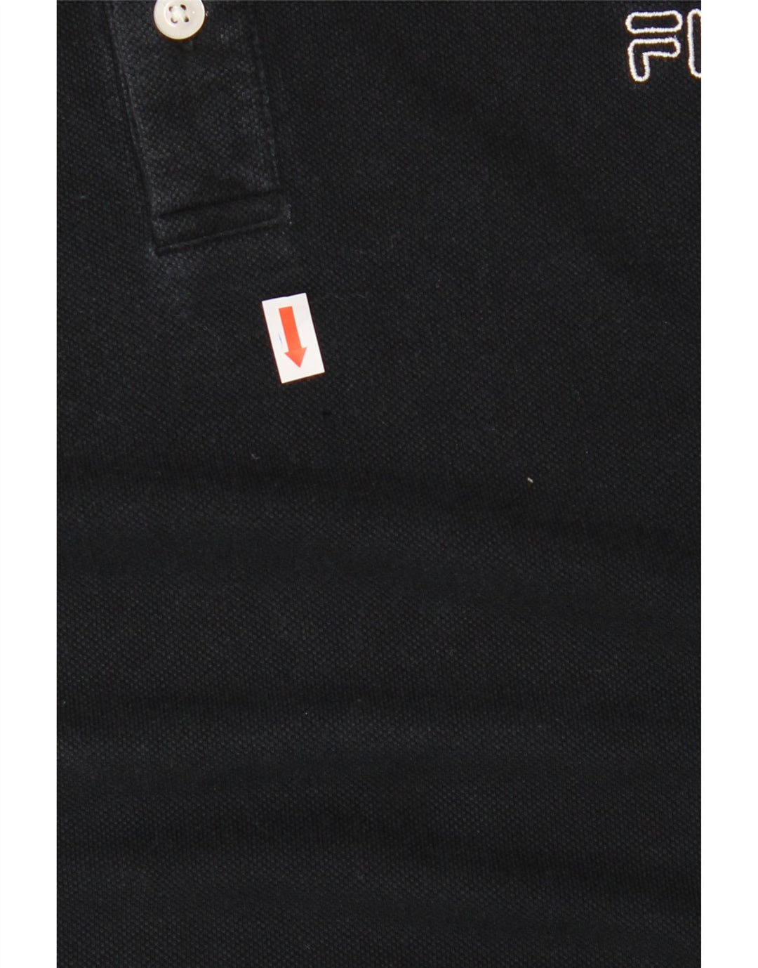FILA Mens Polo Shirt Large Black Cotton Vintage Fila and Second-Hand Fila from Messina Hembry 