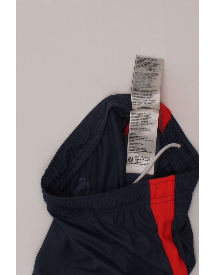 Puma Short de sport garçon 5-6 ans Bleu marine Colourblock Polyester