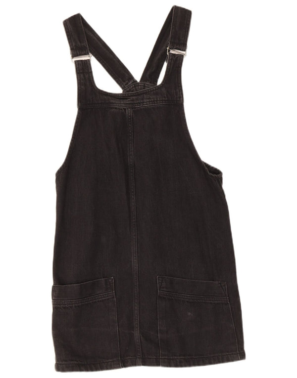 Topshop Robe salopette en jean pour femme UK 8 Small Noir Coton