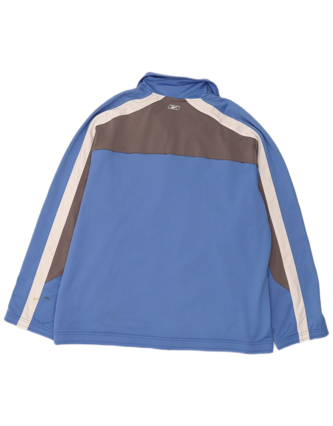 Reebok Veste de survêtement coupe régulière pour homme XL Bleu Colorblock Polyester