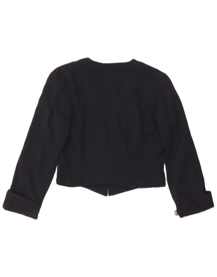 Renato Balestra Veste Boléro Femme IT 42 Bleu Marine Moyen Argyle/Diamant