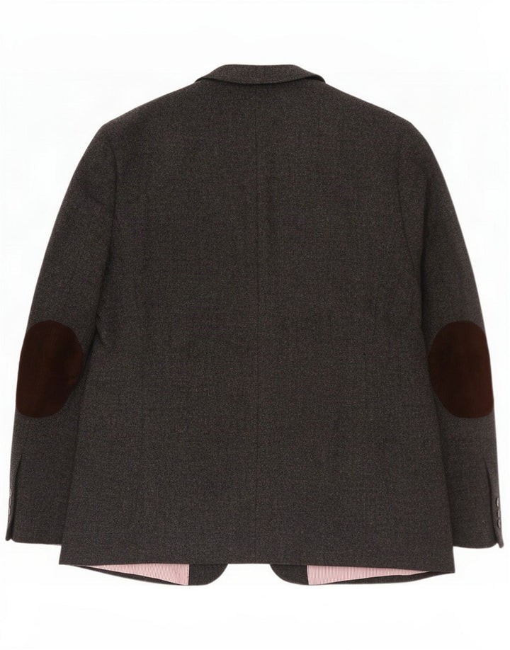 Gant Veste blazer à 2 boutons pour homme IT 58 4XL Gris Laine