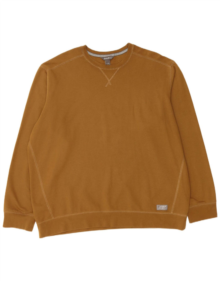 EDDIE BAUER Sweat-Shirt Homme XL Marron Coton