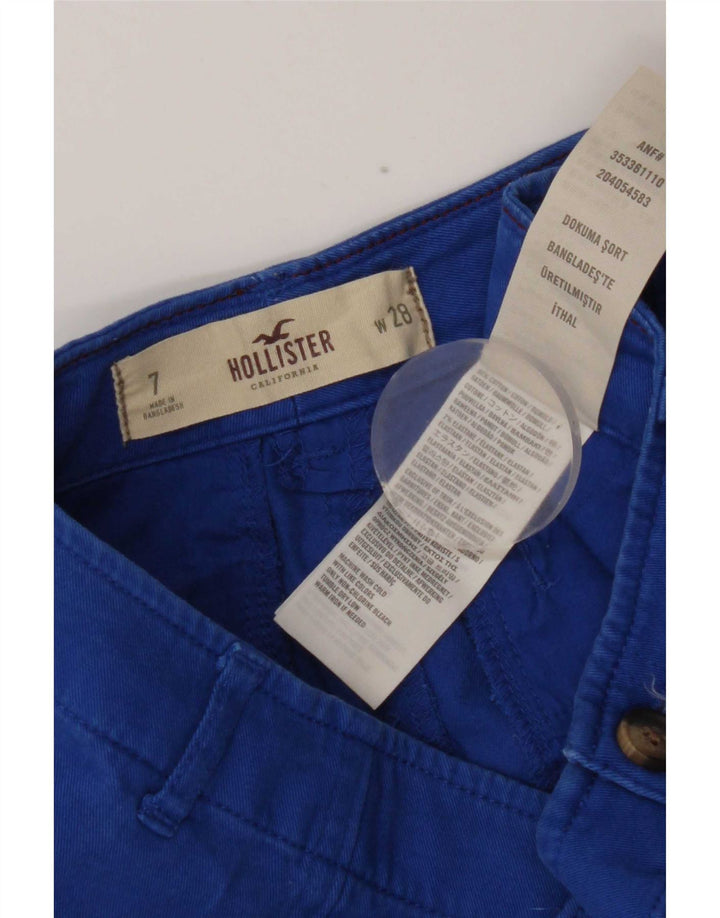 Hollister Pantalon chaud pour femme US 7 Medium W28 Bleu Coton