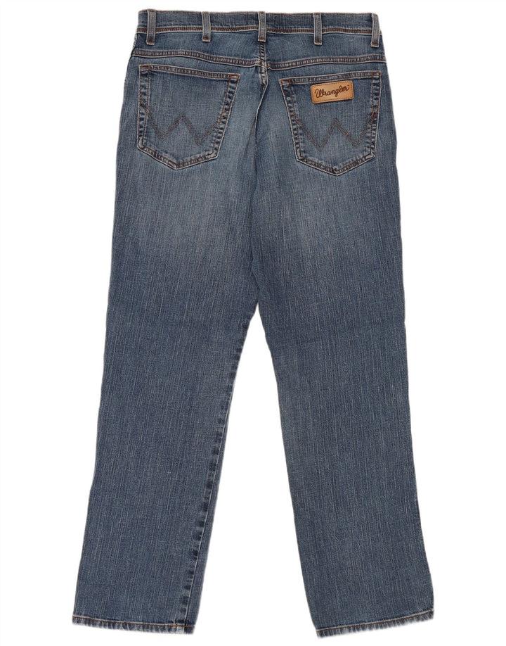 Wrangler Jean droit homme W34 L32 bleu coton