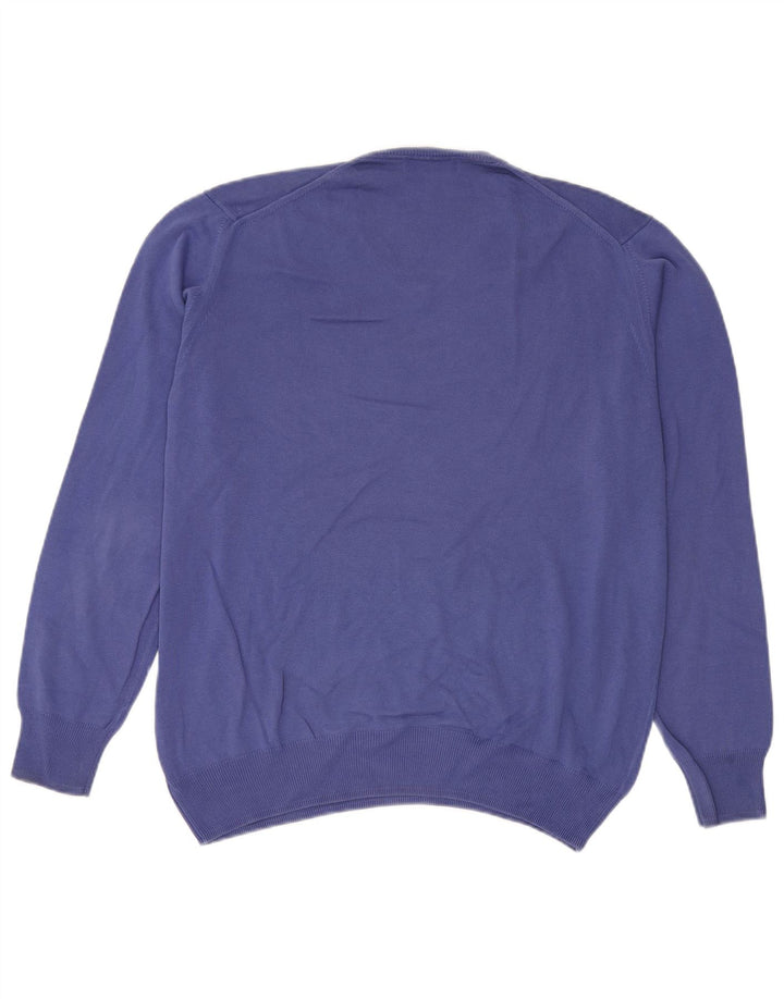 Zara Pull col V pour homme XL Bleu