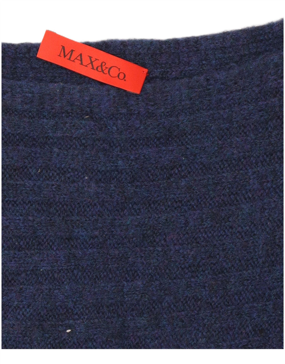 Max & Co. Pull col bateau pour femme UK 14 Bleu marine moyen
