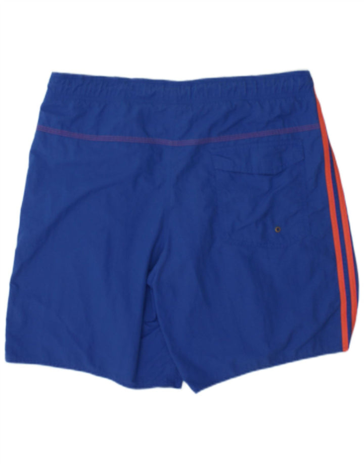 Adidas Short de bain pour homme Large Bleu Colorblock Nylon