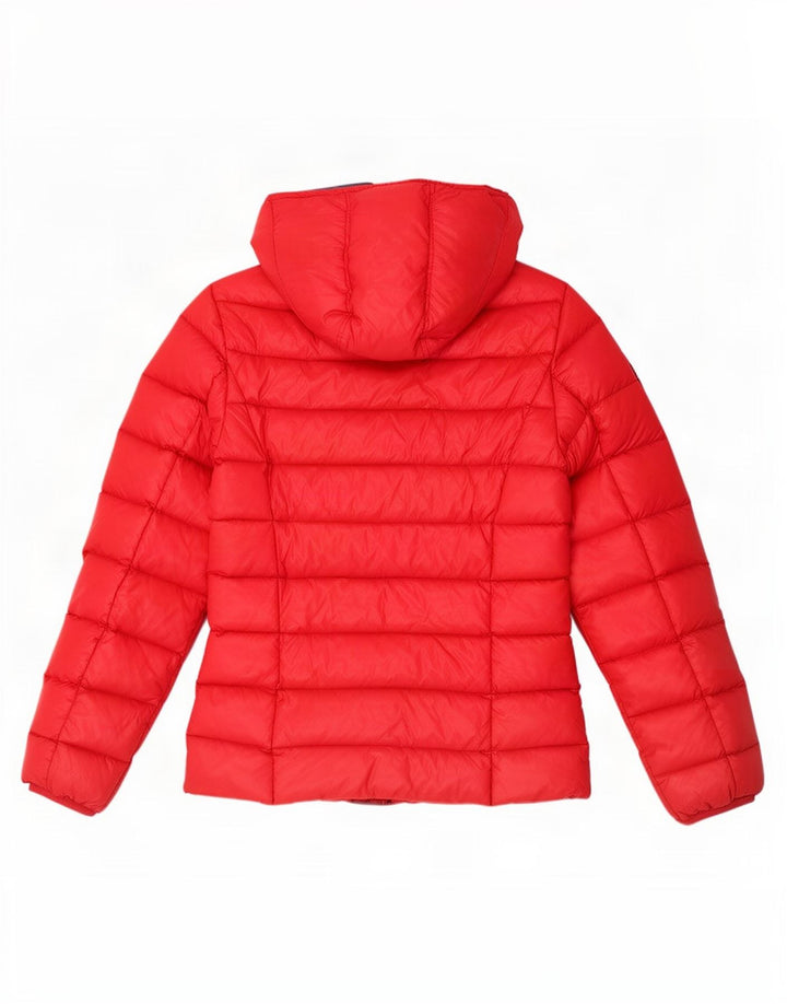Playlife Veste matelassée à capuche pour femme UK 10 Small Rouge Polyamide