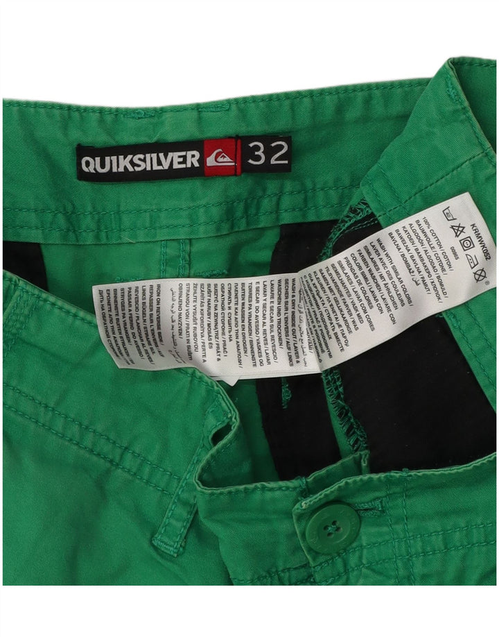 Quiksilver Short Chino Homme W32 Coton Vert Moyen