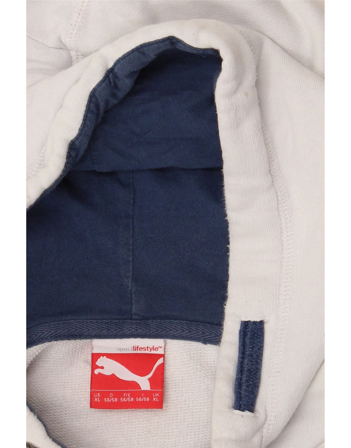 PUMA Sweat à Capuche Graphique Homme XL Blanc