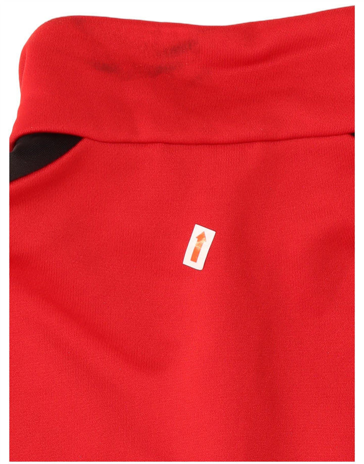 Adidas Veste de survêtement pour homme en polyester color block rouge moyen