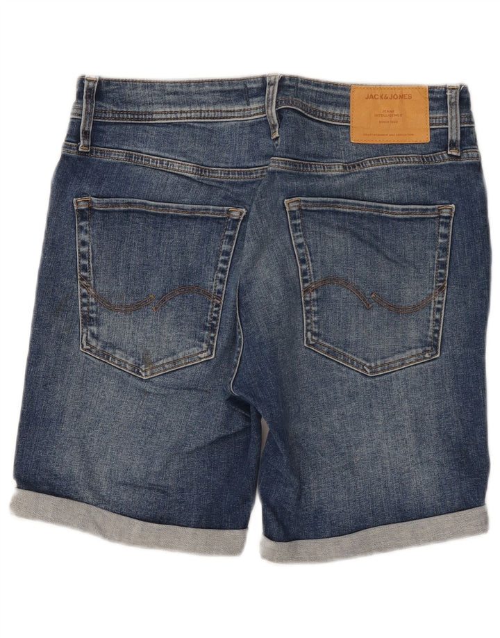 JACK & JONES Short en Jean Homme Petit W29 Bleu Coton
