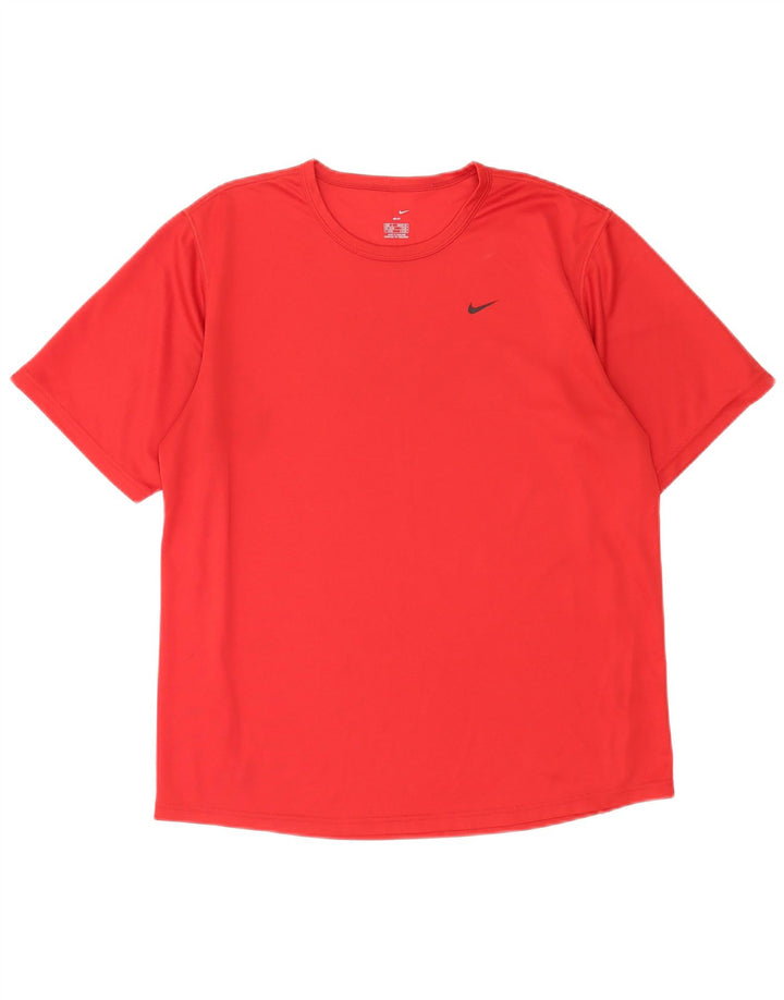 Nike Hommes Dri Fit T-Shirt Haut Grand Rouge