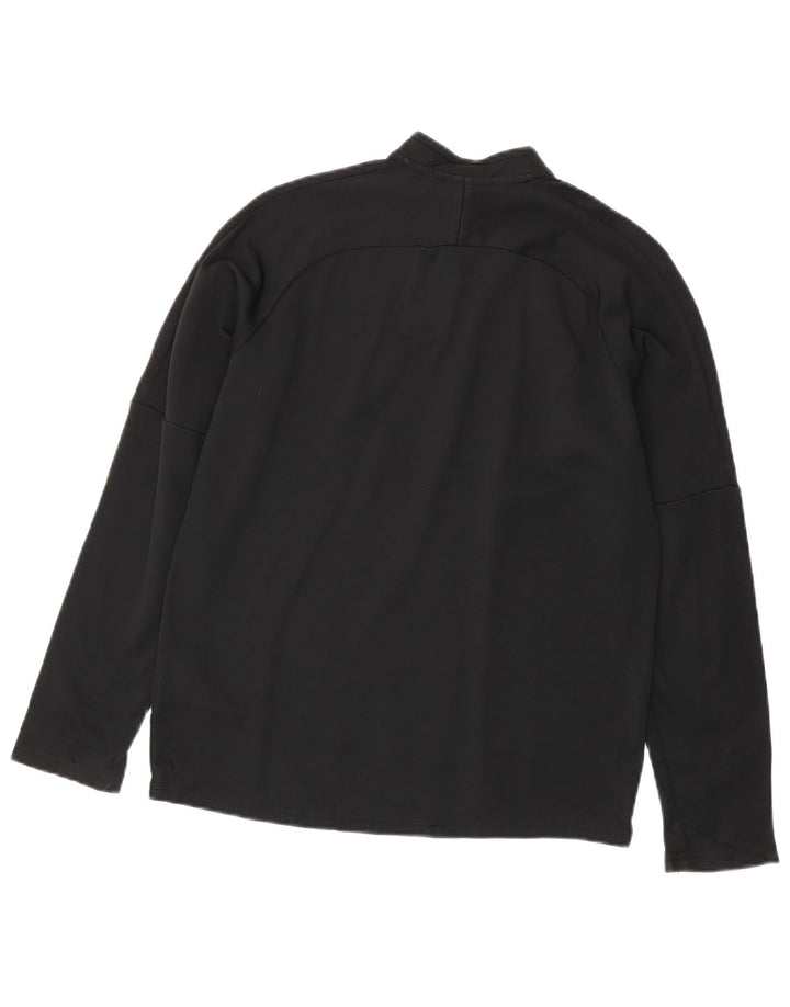 Nike Haut de survêtement Dri Fit Zip Neck pour garçon 13-14 ans XL Noir